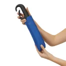 Umbrela mica pliabila, rezistenta la vant, Everestus, 2601E12774, Automata, Maner Curbat, Ø98x33-60 cm, Metal, Fibra de sticla, Poliester, Albastru