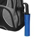 Umbrela mica pliabila, rezistenta la vant, Everestus, 2601E12774, Automata, Maner Curbat, Ø98x33-60 cm, Metal, Fibra de sticla, Poliester, Albastru