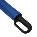 Umbrela mica pliabila, rezistenta la vant, Everestus, 2601E12774, Automata, Maner Curbat, Ø98x33-60 cm, Metal, Fibra de sticla, Poliester, Albastru