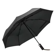   Umbrela de buzunar, Everestus, 2610E18584, Ø98 / 31-58 cm, Metal, Fibra de sticla, Poliester, Negru