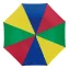 Umbrela 103 cm, automata, maner curbat din plastic, Everestus, 20IAN621, Albastru, Verde, Rosu, Galben, Metal, Poliester