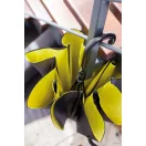 Umbrela 103 cm, maner curbat, automata, Everestus, 20IAN629, Negru, Galben, Metal, Poliester