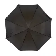   Umbrela 103 cm, maner curbat, automata, Everestus, 20IAN631, Negru, Portocaliu, Metal, Poliester