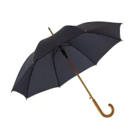   Umbrela automata diametru 103 cm, maner curbat, Everestus, 11NP1901, lemn, metal, nylon, albastru marin