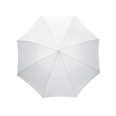   Umbrela automata 103 cm, terminatii din metal, alb, Everestus, UA26RA, aluminiu, fibra de sticla, poliester