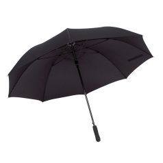   Umbrela automata rezistenta la vant 120 cm, ax metalic, negru, Everestus, UA24PT, fibra de sticla, poliester