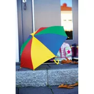   Umbrela 69 cm, pentru copii, Everestus, 20IAN708, Albastru, Verde, Rosu, Galben, Metal, Poliester
