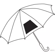   Umbrela 69 cm, pentru copii, Everestus, 20IAN708, Albastru, Verde, Rosu, Galben, Metal, Poliester
