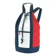   Saculet sport, alb, albastru si rosu, Everestus, GS31MA, poliester 600D