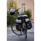 Set bicicleta 3 piese, 2 genti, rucsac, pelerina de ploaie, negru si gri, Everestus, AB02BE, poliester 600D