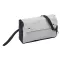 Geanta de bicicleta, Everestus, 21OCT1212, 25 x 15.5 x 8.5 cm, Poliester, PVC, Poliester, Negru, Gri