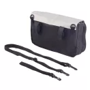 Geanta de bicicleta, Everestus, 21OCT1212, 25 x 15.5 x 8.5 cm, Poliester, PVC, Poliester, Negru, Gri