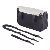   Geanta de bicicleta, Everestus, 21OCT1212, 25 x 15.5 x 8.5 cm, Poliester, PVC, Poliester, Negru, Gri