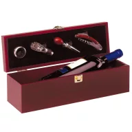   Set de vin, maro si argintiu, Everestus, AV01BX, lemn, otel inoxidabil