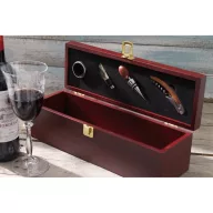   Set de vin, maro si argintiu, Everestus, AV01BX, lemn, otel inoxidabil