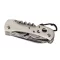Briceag de buzunar cu 12 functii, aluminiu, otel inoxidabil, Everestus, BMU028, argintiu