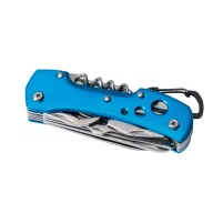   Briceag de buzunar cu 12 functii, aluminiu, otel inoxidabil, Everestus, BMU027, albastru