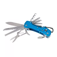   Briceag de buzunar cu 12 functii, aluminiu, otel inoxidabil, Everestus, BMU027, albastru