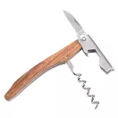 Tirbuson, Everestus, 18SEP3408, 12x2x1.5 cm, Otel, Lemn, Argintiu, Natur