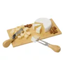 Set accesorii vin, 2410E25511, Everestus, 24.5 x 13 x 3.3 cm, Bambus, Argintiu, Maro