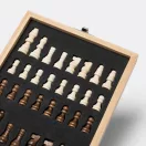 Set accesorii vin cu joc de sah, 2401E14472, Everestus, 17x14x4.5 cm, Bambus, Otel, Maro