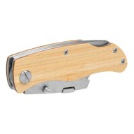   Cutter cu lama schimbabila, 2401E14324, Everestus, 15.5x3x1.1 cm, Bambus, Otel, Maro