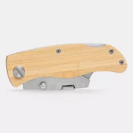   Cutter cu lama schimbabila, 2401E14324, Everestus, 15.5x3x1.1 cm, Bambus, Otel, Maro