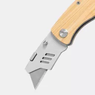   Cutter cu lama schimbabila, 2401E14324, Everestus, 15.5x3x1.1 cm, Bambus, Otel, Maro