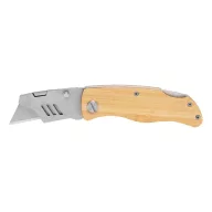   Cutter cu lama schimbabila, 2401E14324, Everestus, 15.5x3x1.1 cm, Bambus, Otel, Maro