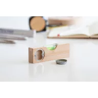   Boloboc cu desfacator de sticle, 2401E14405, Everestus, 12x2x4 cm, Bambus, Otel, Maro
