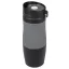 Cana termos perete dublu 380 ml, negru, gri, Everestus, CT02GM, otel inoxidabil, silicon, plastic
