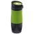 Cana de calatorie 380 ml, perete dublu, capac cu filet, negru/verde, Everestus, CC14GM, otel inox, silicon, plastic