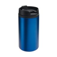   Cana de voiaj 290 ml, perete dublu, Everestus, 20IAN1528, Albastru, Otel, Plastic