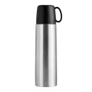 Termos 500 ml, 2509E14403, Everestus, Ø7x25 cm, Otel, Plastic, Argintiu, Negru