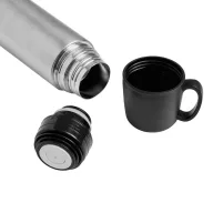   Termos 500 ml, 2509E14403, Everestus, Ø7x25 cm, Otel, Plastic, Argintiu, Negru