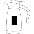 Termos, Everestus, 22FEB1188, 1000 ml, Ø11x23.5 cm, Otel, Plastic, Silicon, Argintiu