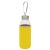 Sticla Glass TAKE WELL, sticla, otel inoxidabil, transparent, galben