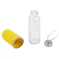   Sticla Glass TAKE WELL, sticla, otel inoxidabil, transparent, galben