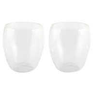   Set 2 pahare 100 ml termorezistente, Everestus, 20FEB0030, Sticla, Argintiu