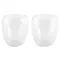 Set 2 pahare 100 ml termorezistente, Everestus, 20FEB0030, Sticla, Argintiu