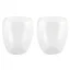 Set 2 pahare 100 ml termorezistente, Everestus, 20FEB0030, Sticla, Argintiu