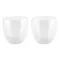 Set 2 pahare 220 ml termorezistente, Everestus, 20FEB0031, Sticla, Argintiu