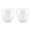 Set 2 pahare 220 ml termorezistente, Everestus, 20FEB0031, Sticla, Argintiu