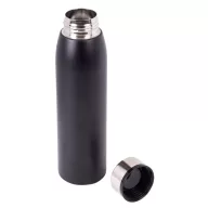  Termos, Everestus, 18SEP4311, 750 ml,  Ø7.4x26.5 cm, Otel, Plastic, Silicon, Negru
