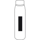 Termos, Everestus, 18SEP4311, 750 ml,  Ø7.4x26.5 cm, Otel, Plastic, Silicon, Negru