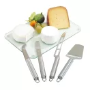 Set 4 ustensile pentru branza, Everestus, CEE01, otel inoxidabil, argintiu