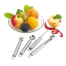 Set 4 ustensile pentru fructe, Everestus, FYE01, otel inoxidabil, argintiu
