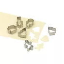 Set 6 forme de prajituri, 11,6 x 8,7 x 2,3 cm, Everestus, 20SEP0953, Otel, Argintiu