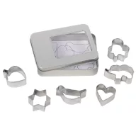   Set 6 forme de prajituri, Everestus, CBE01, otel inoxidabil, argintiu