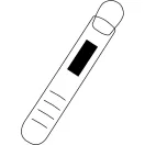 Infuzor ceai, Everestus, 42FEB230340, Ø2.5x13.3 cm, Sticla, Pluta, Maro, Transparent